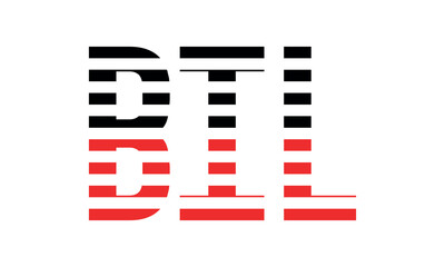 BIL three initial letter iconic line negative space minimal logo design vector template. monogram, abstract, wordmark, business, typography, minimalist, brand, company, flat, modern, unique, simple