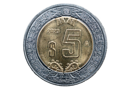 Moneda de 5 pesos mexicana edici&oacute;n 2023