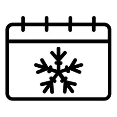 winter calendar icon