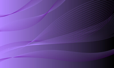 violet business lines wave curve on gradient abstract background