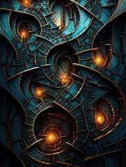 Abstract Fractals: Mathematically Mesmerizing Modern Spaces