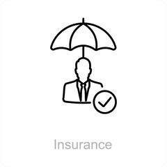 Insurance and safe icon concept 
