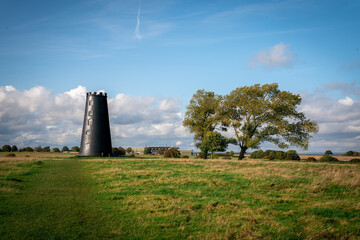 Black Mill Tower on Beverley Westwood, Sunny Day, Beverley, East Yorkshire, England