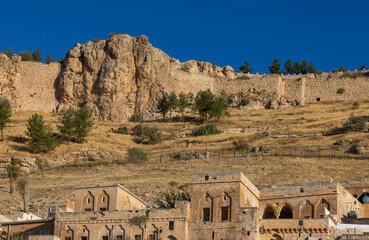 Ancient and stone houses of Old Mardin (Eski Mardin) with Mardin Castle, Located South Eastern of...