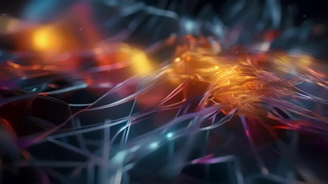 An intricate system of overlapping layers, resembling the convoluted structure of the brains cortex, depicting the deep learning capabilities of Neuromorphic Computing.