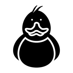Duck Solid Icon Design Vector