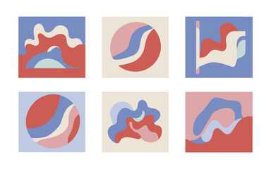 Abstract geometric vector clipart.