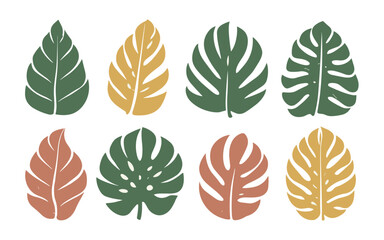 Fototapeta na wymiar Abstract leaf vector clipart. Spring illustration.