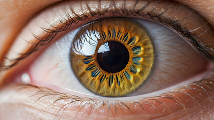 macro human beauty eye