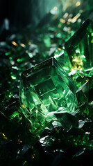 Emerald stone, background