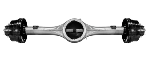 Rear wheel drive axle for truck