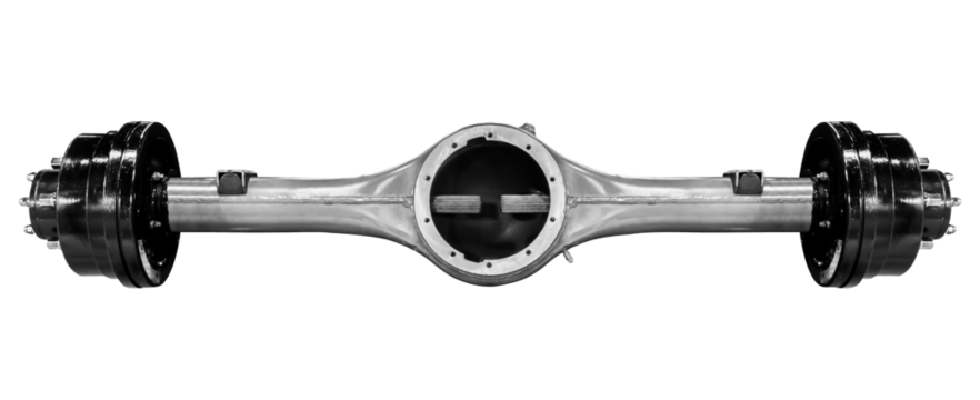 Rear wheel drive axle for truck