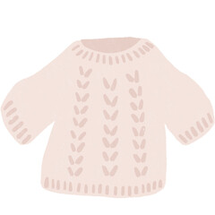 Hand drawn knitted sweater