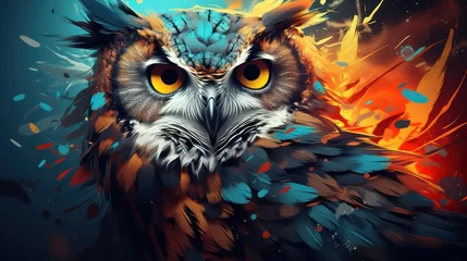 Poster eagle owl portrait © Ghulam Nabi