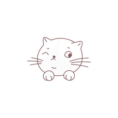 coloring books cute kitten heads cute