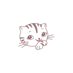 coloring books cute kitten heads cute