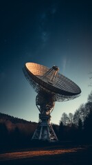 A Massive Satellite Dish in an Open Field