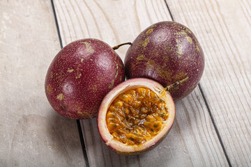 Fresh ripe sweet tropical Maracuya