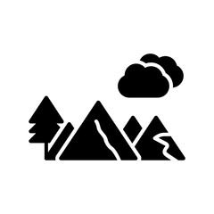 Mountain Glyph Icon