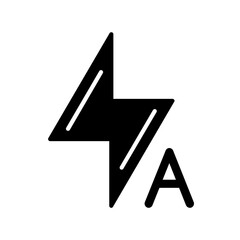 Automatic Flash Glyph Icon
