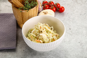 Dietary tasty Cole slaw salad