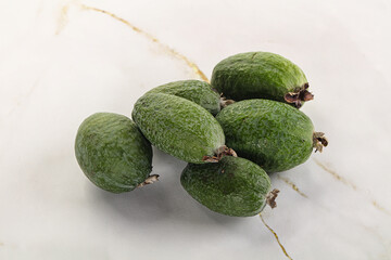 Ripe sweet huicy exotic feijoa