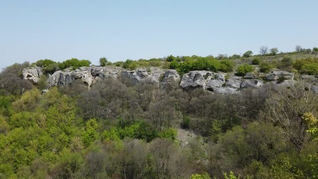 The Unknown Bulgaria. Royashki cave monastery Provadia Region, Bulgaria. Ancient Thracian sanctuary 