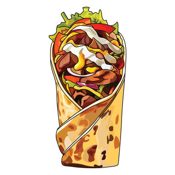 Kebab vector illustration