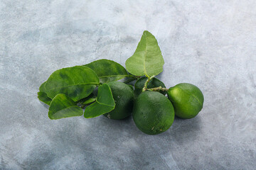 Fresh juicy ripe green lime