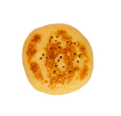 Close up Cocktail Blinis or mini blinis on white background, High quality photo