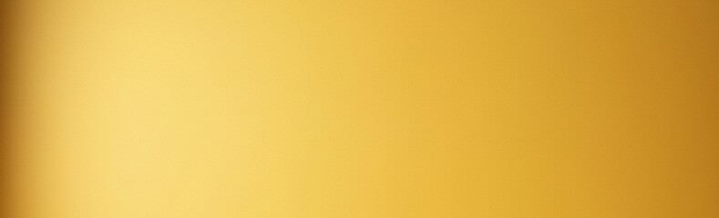Abstract yellow wall texture background. Elegant background with space for design copy space. Gradient. Web banner. Wide panoramic template.