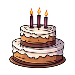 birthday cakes vector illustration