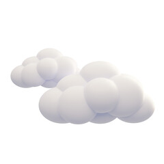 Cloudy 3D Illustration 