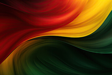 Abstract green yellow red black background created with Generative AI technology