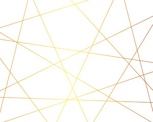 Abstract luxury seamless premium shiny golden random chaotic square and triangle lines on transparent background. Vector, illustration