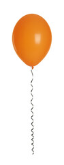 Orange balloon with ribbon isolated on white © New Africa