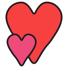 Valentine color icon
