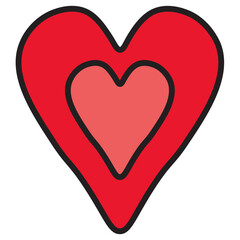 Valentine color icon