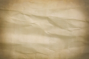 Crumpled old paper as background. Texture of parchment