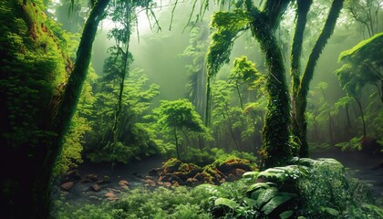 Beautiful rain forest