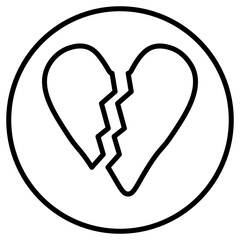 valentine line icon 2