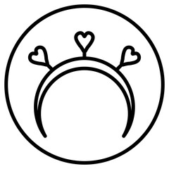 valentine line icon 2