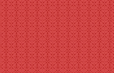 Damask seamless pattern. Classic vintage damask ornament, royal victorian geometric seamless pattern for wallpaper, textile, packaging. Floral baroque pattern, red background