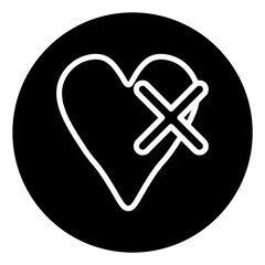 valentine glyph icon 2