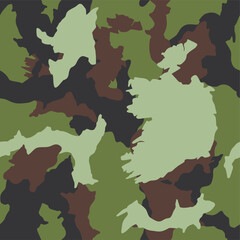 The camouflage illustration matches the map image of that country. Cool for wallpaper, fabric, boomber jacket designs, etc - obrazy, fototapety, plakaty
