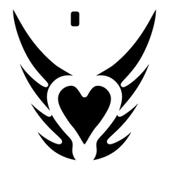 valentine glyph icon