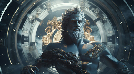 A beautiful image of Poseidon the god
