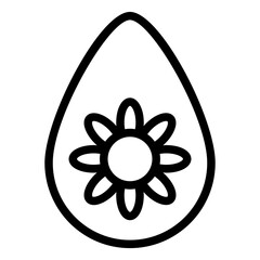 flower line icon