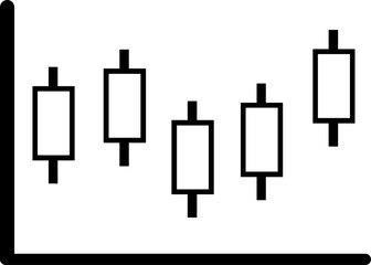 Growing Bar Graph Icon