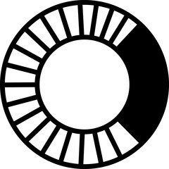 Growing Bar Graph Icon